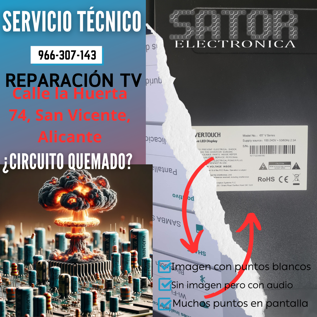 Reparación Experta de Monitor Táctil Clevertouch 65 V Series Sator Electrónica