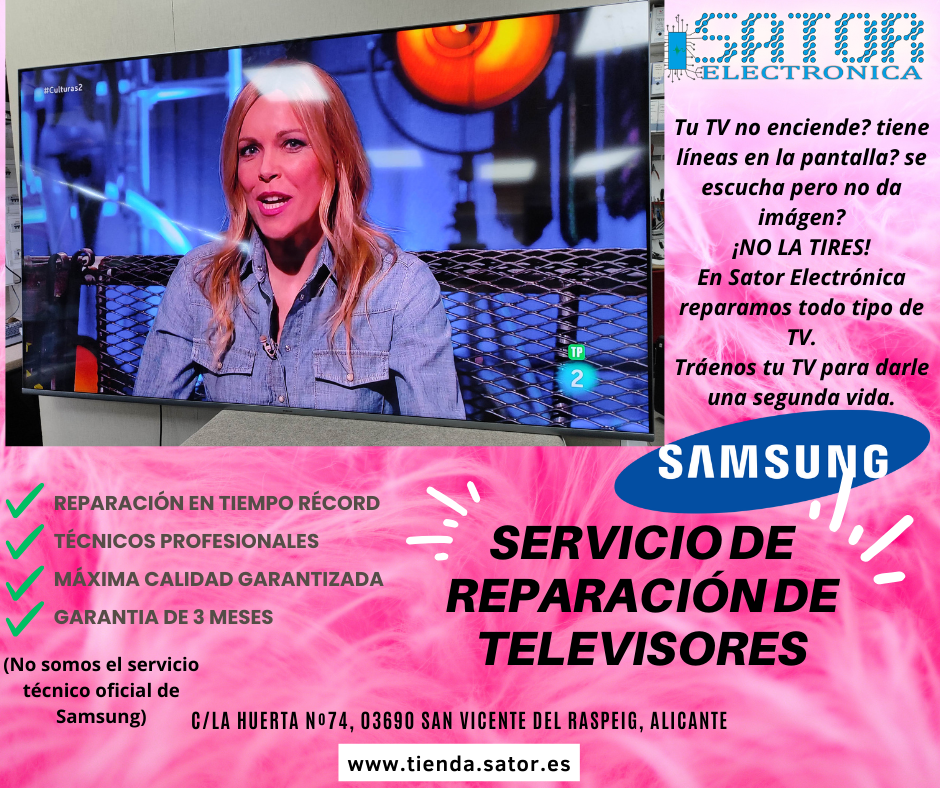Reparación TV Samsung en Sator