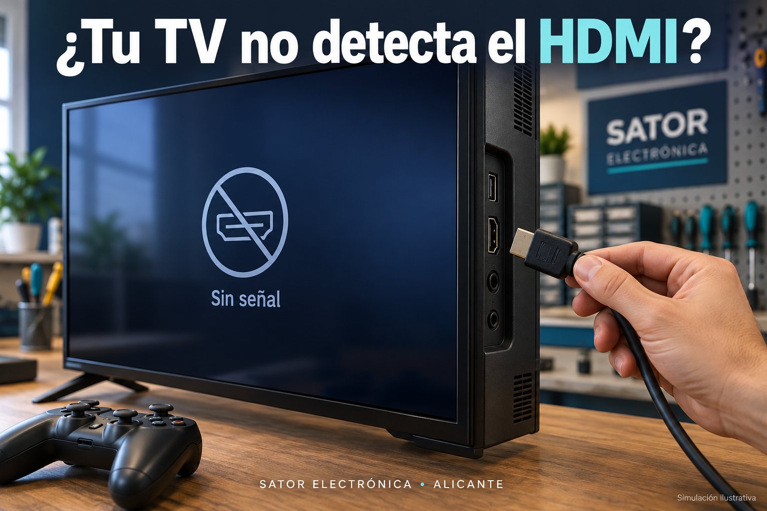 Reparación de conexiones HDMI en televisor TCL
